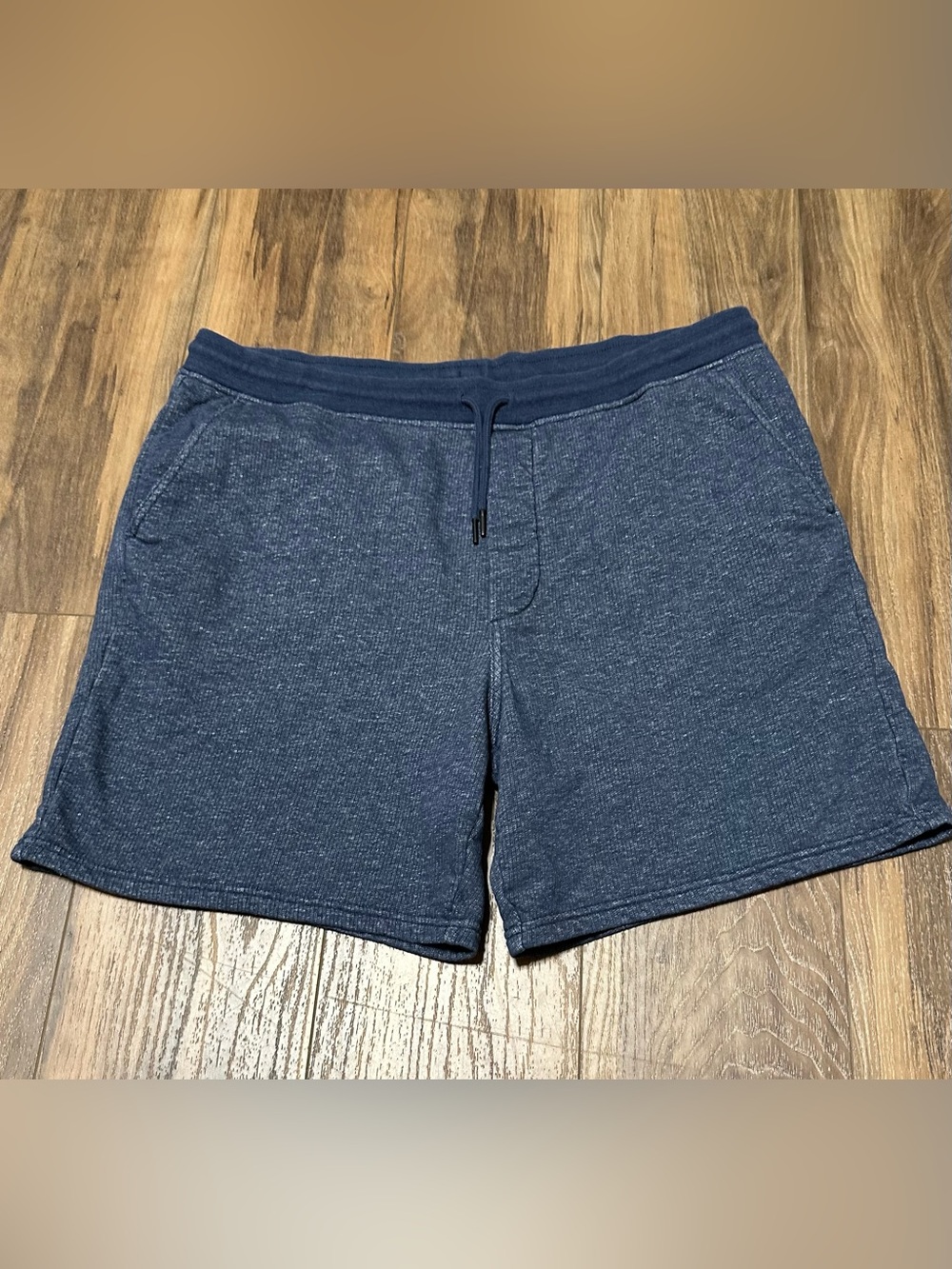 Patagonia Shorts Men's XL  Fleece Navy Blue Mahnya Organic Cotton 7”